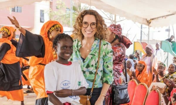 Marie-Sophie Lacarrau, marraine et Ambassadrice de l’Association en immersion au Sénégal